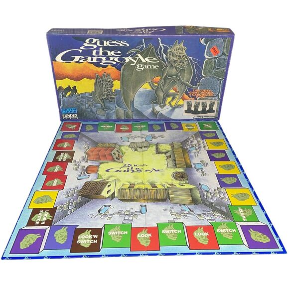 Vintage Guess the Gargoyle board game Fundex 1994 Open Box Spooky 100% COMPLETE! - Picture 11 of 16